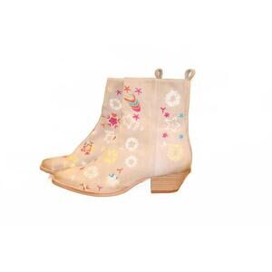 Free People Women's Bowers Embroidered Western Boots, Size 39/8.5 NWT